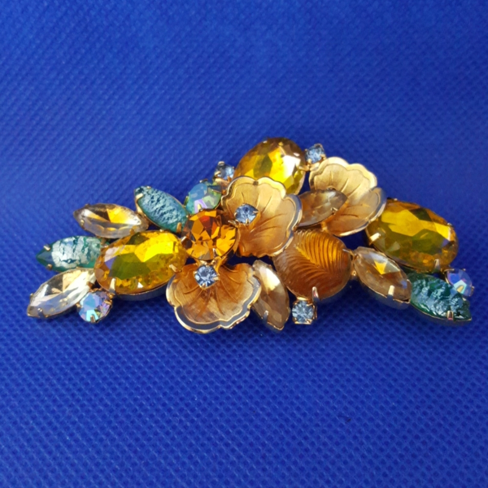 Vintage Gold and Blue Pin